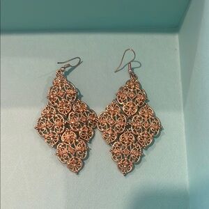 Elegant Gold Filigree Earrings